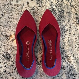Women’s size 8 red Point II flats